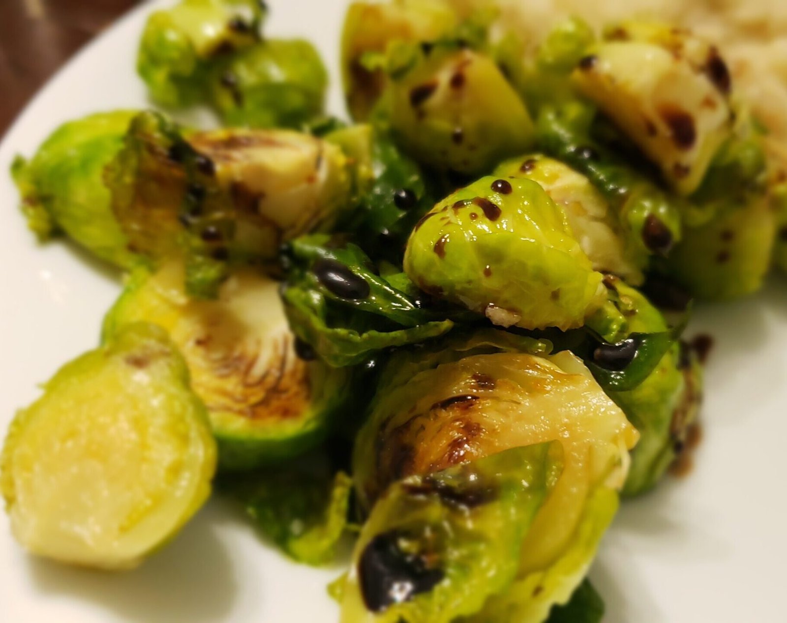 Roasted Brussels Sprouts with Balsamic Glaze