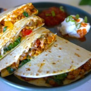 Lentil Pumpkin Quesadillas