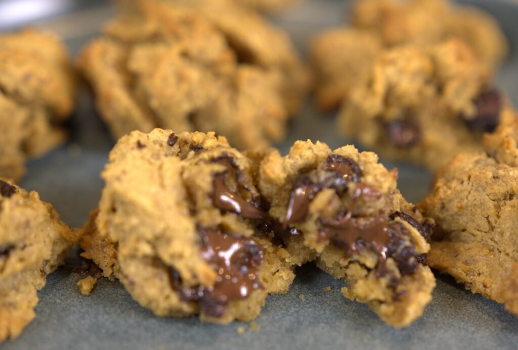 Air Fryer Chickpea Chocolate Chip Cookie Bites