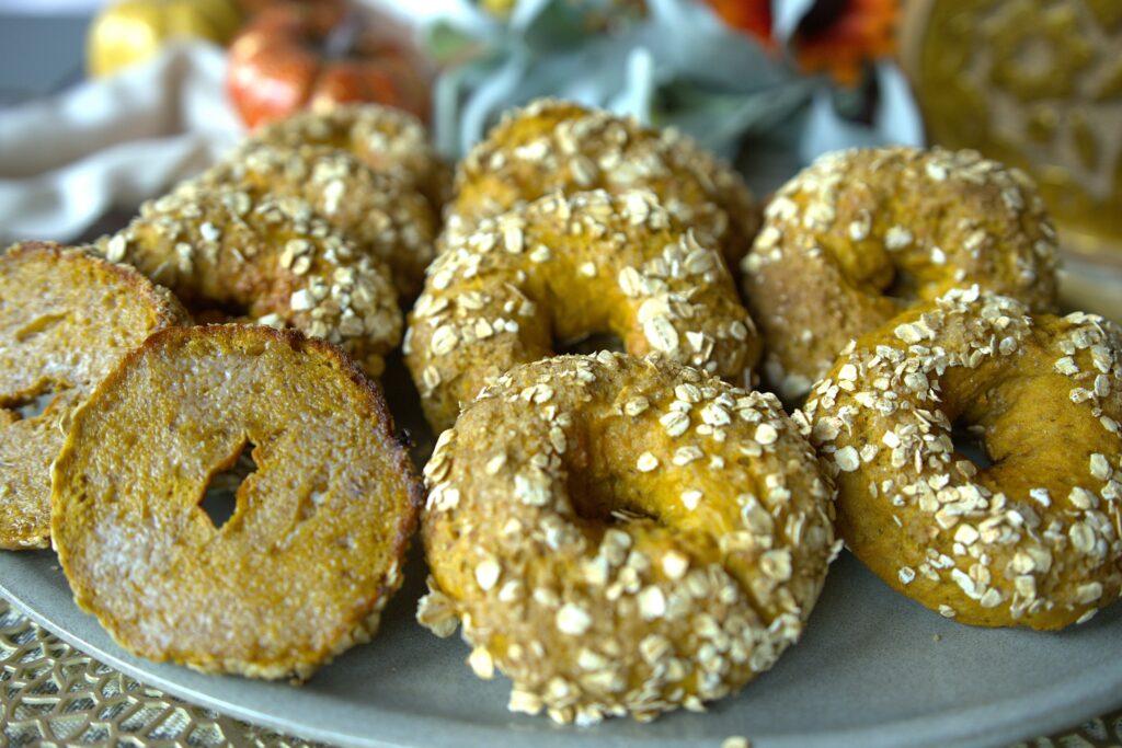 Pumpkin Air Fryer Bagels (High Protein)